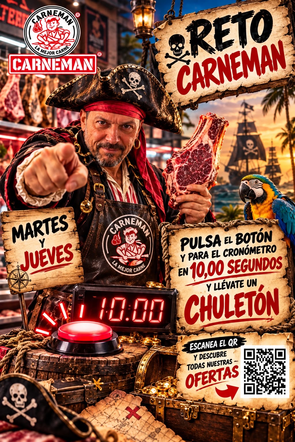 Cartel del Reto Carneman